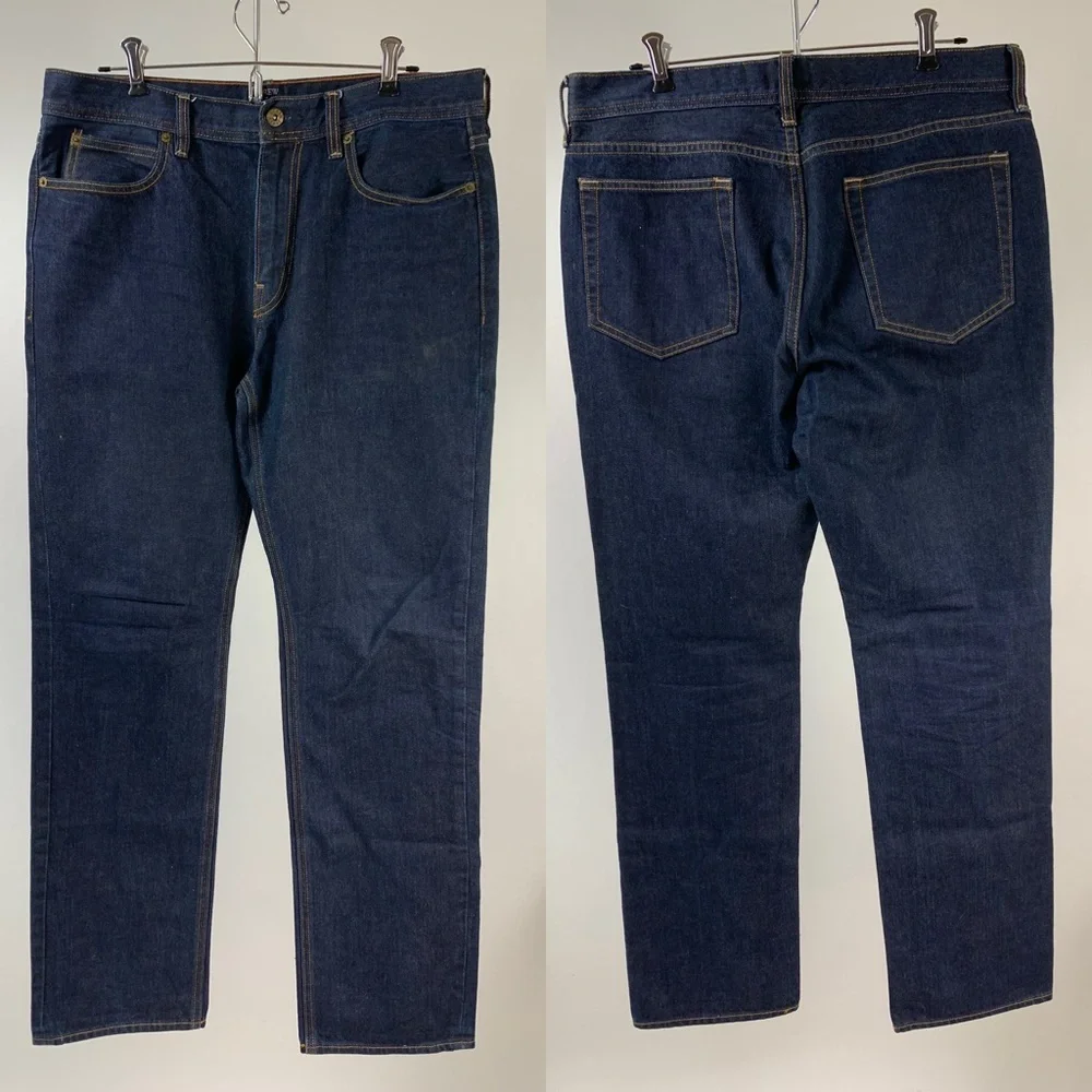 J. Crew Sutton Dark Wash 100% Cotton Jeans 33 x 32”